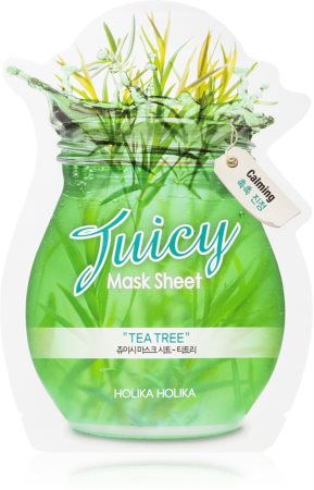 Holika Holika Juicy Mask Sheet Tea Tree kangasnaamio akneihon virheiden ehkäisyyn