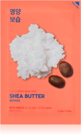 Holika Holika Pure Essence Shea Butter maseczka płócienna o działaniu silnie nawilżajacym i odżywczym