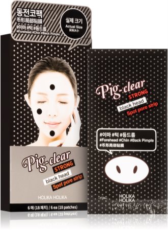 Holika Holika Pig Nose Strong adesivo de limpeza antiacne