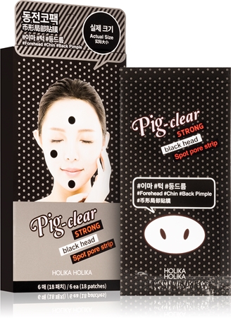 Holika Holika Pig Nose Strong Salvete sejas tīrīšanai aknes ārstēšanai