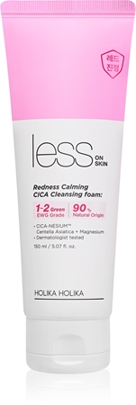 Holika Holika Less On Skin Redness Calming CICA zklidňující čisticí pěna pro citlivou pleť se sklonem ke zčervenání