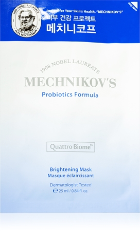 Holika Holika Mechnikov's Probiotics Formula rozjasňující plátýnková maska