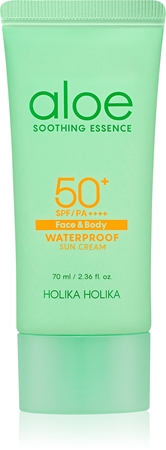 Holika Holika Aloe Soothing Essence voděodolný krém na opalování SPF 50+