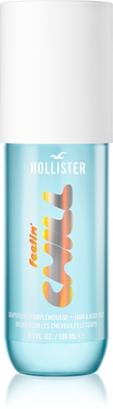 Hollister Feelin' Chill scented mist for body and hair for women Grapefruit