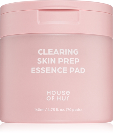 House of Hur Clearing Skin Prep Essence Pad Exfoliating Cleansing Pads with moisturising effect