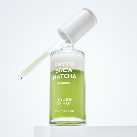 House of Hur Phyto Brew Matcha Ampoule moisturising and soothing serum with a brightening effect