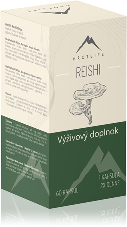Hrotlife Reishi BIO kapsułki z rzadkiego gatunku grzyba