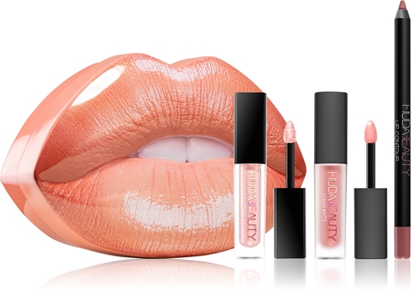 Huda Beauty Bombshell & Ritzy lote de regalo para labios