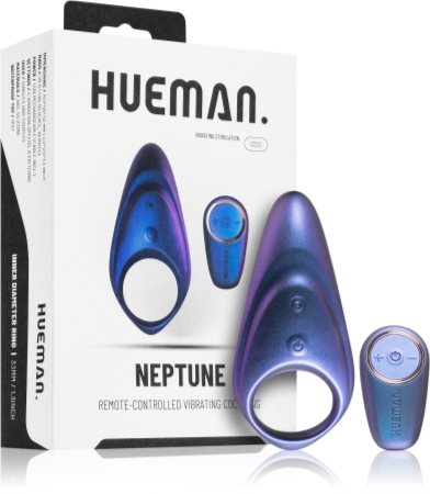 HUEMAN Neptune Vibrating Cock Ring + Remote kroužek na penis