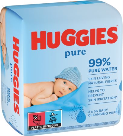 Huggies Pure Extra Care Lingettes pour Bébé - INCI Beauty