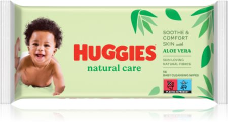 Huggies Natural Care salviette detergenti con aloe vera