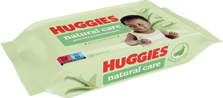 Huggies Natural Care Cleansing Wipes with aloe vera