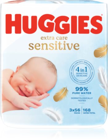 Huggies - Lingettes nettoyantes, 3x56 pcs