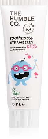 The Humble Co. Natural Toothpaste Kids természetes fogkrém gyermekeknek eper ízzel