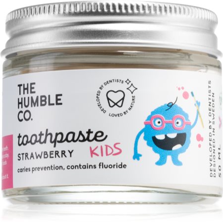 The Humble Co. Natural Toothpaste Kids Natuurlijke Kinder Tandpasta  met Aardbeien Smaak