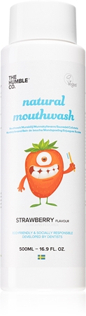 The Humble Co. Mouthwash Kids enjuague bucal sabor fresa