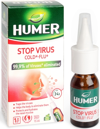 Humer Stop Virus nosní sprej při chřipce a nachlazení