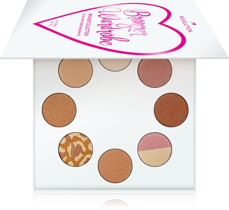 I Heart Revolution Highlighter Wardrobe paleta iluminadora