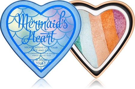 I Heart Revolution Mermaids Heart рум'яна – тіні для повік – хайлатер