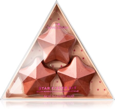 I Heart Revolution Fizzer Kit Star Farverige og brusende badetabletter