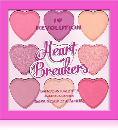 I Heart Revolution Heartbreakers Παλέτα σκιών για τα μάτια