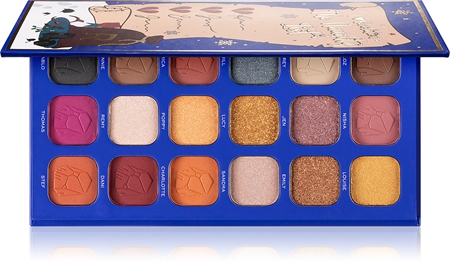 I Heart Revolution Naughty Or Nice Eyeshadow Palette with 18 Shades