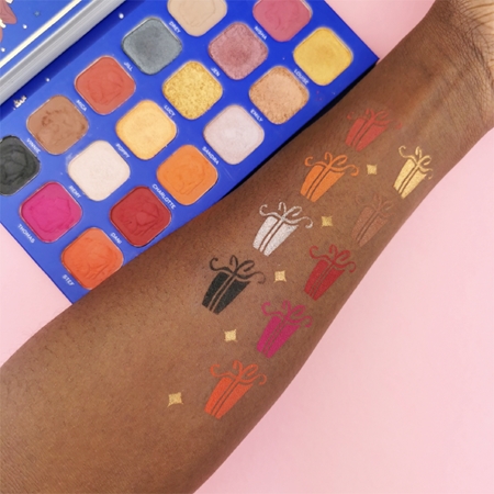 I Heart Revolution Naughty Or Nice Eyeshadow Palette with 18 Shades