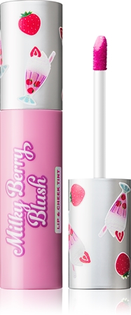 I Heart Revolution Milkshake Milky Berry Blush večnamensko ličilo za ustnice in lica