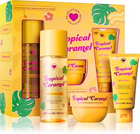 I Heart Revolution Tropical Caramel dárková sada na tělo