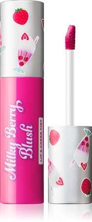 I Heart Revolution Milkshake Milky Berry Blush večnamensko ličilo za ustnice in lica