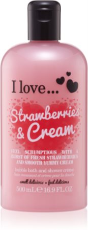I love... Strawberries & Cream sprchový a koupelový krém