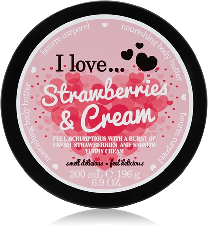 I Love Strawberries & Cream Körperbutter