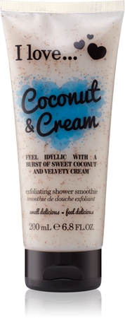 I Love Coconut & Cream sprchový peeling