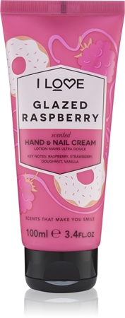 I Love Glazed Raspberry creme de mãos
