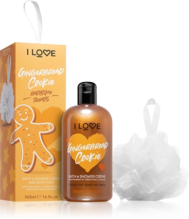 I Love Gingerbread Cookie gift set for the shower