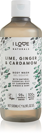I Love Naturals Lime, Ginger & Cardamom suihkugeeli