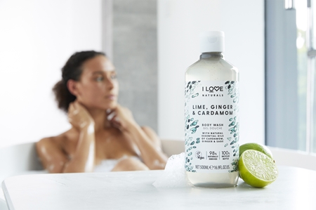 I Love Naturals Lime, Ginger & Cardamom suihkugeeli