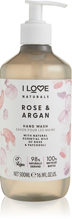 I Love Naturals Rose & Argan tekuté mýdlo na ruce