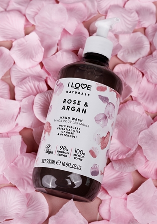 I Love Naturals Rose & Argan tekuté mýdlo na ruce