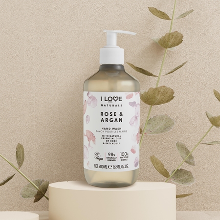 I Love Naturals Rose & Argan tekuté mýdlo na ruce