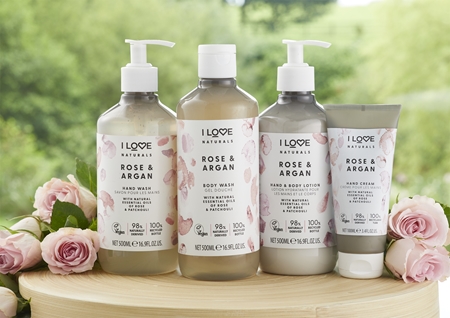 I Love Naturals Rose & Argan tekuté mýdlo na ruce