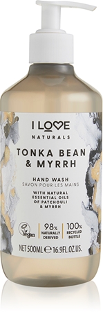I Love Naturals Tonka Bean & Myrrh nestemäinen käsisaippua