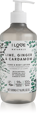 I Love Naturals Lime, Ginger & Cardamom tělové mléko
