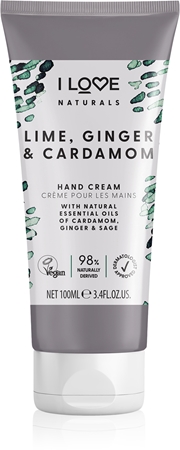 I Love Naturals Lime, Ginger & Cardamom crema per le mani