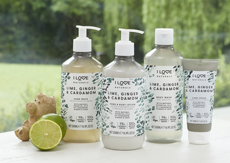 I Love Naturals Lime, Ginger & Cardamom crema per le mani