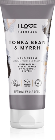 I Love Naturals Tonka Bean & Myrrh crema per le mani