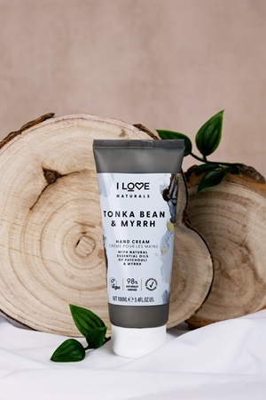 I Love Naturals Tonka Bean & Myrrh crema per le mani
