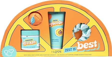 I Love Zest is Best Gift Set for the bath fragrance Zesty Orange