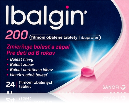 Ibalgin Ibalgin 200 mg filmom obalené tablety na zníženie horúčky a tlmenie bolesti