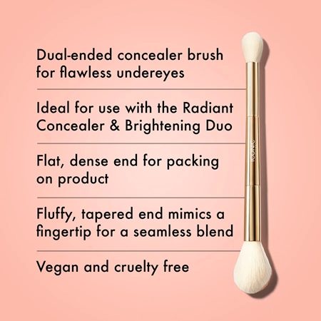 ICONIC London Highlight & Blush Brush double-ended brush for blusher and contouring